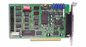 Adapter ISA, 8SE z wejciem analogowym, 12 bit ADC, 30 kHz, 1 wyjcie analogowe, 16DI, 16DO
