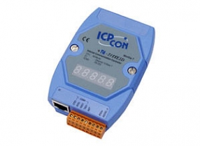 Kontroler komunikacyjny, AMD188ES 40MHz, 256kb Flash, 256kb SRAM, 4x RS-232, 1x RS-485, Ethernet, wywietlacz LED