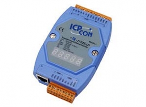 Kontroler komunikacyjny, CPU 40MHz, 512kb Flash, 512kb SRAM, 1x RS-232, 1x RS-485, 6x DI, 7x DO, Ethernet, wywietlacz LED