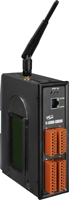 Mini-Programowalny Zautomatyzowany Kontroler M2M, CPU 80MHz, 2x RS-232, 1x RS-485, trzyzakresowy WCDMA 2100/1900/850 MHz, 1x 10/100 Base-TX RJ-45, montowanie na szynie DIN, metalowa obudowa, obsuga SMS, wywietlacz LCD