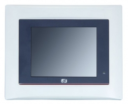 Dotykowy panel PC, 5.7" VGA TFT, CPU AMD 500MHz, 1x CF, 1x RS-232, 1x RS-232/422/485, 2x USB, 1x 100base-TX, audio, 1x MiniPCI, 1x PC-104, bezwentylatorowy