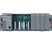 Wbudowany kontroler Modbus/TCP, CPU 80MHz, 512kb Flash, 512kb SRAM, 2x RS-232, 1x RS-232/485, Ethernet 10BaseT, 7-segmentowy wywietlacz, Mini OS7, Modbus/TCP, 8 slotw rozszerze