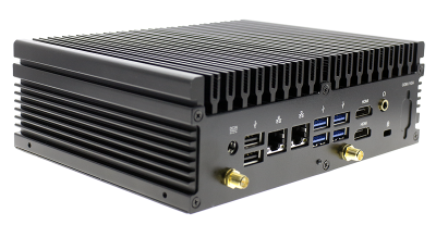 Komputer typu barebone, INTEL® Haswell ULT i5-4300U, 2 x SO-DIMM (DDR3-1333/1600Mhz Max 16GB), 2 x HDMI, 2 x RJ45 (I211AT + I218LM Gigabit LAN), 4 x USB 2.0, 4 x USB 3.0, 4 x COM, 1 x Mini PCI-E (Half-size), bezwentylatorowy, monta na cianie