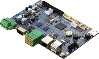Jenopytkowy komputer przemysowy, CPU ATMEL 400MHz, SDRAM 128MB, 100base-TX RJ-45, 3x RS-232, 1x RS-422/485, TTY, 4x USB, linux
