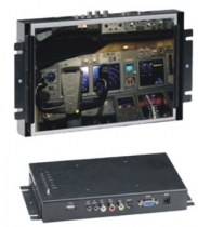 Monitor dotykowy, 10,2" LCD, LED, 800x480, 250 cd/m2, 300:1, monta typu VESA, VGA, AV1, Audio, S-Video, USB