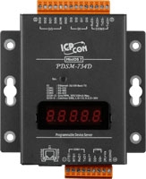 Programowalny Device Server z PoE, Modbus Gateway, 1x RS-232, 1x RS-485 i 1x RS-422/485 (RoHS) z wywietlaczem LED i metalow obudow, zawiera kabel CA-0910