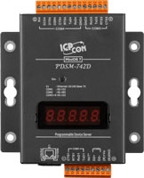 Programowalny Device Server z PoE, Modbus Gateway, 3x RS-232, 1x RS-485 (RoHS) z wywietlaczem i metalow obudow, zawiera kabel CA-0910