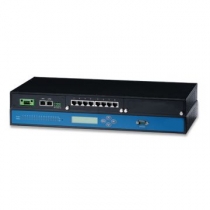 Serwer portw szeregowych, 2x RJ-45, 16x RS-232/422/485, DIN-Rail, wt -20+70, IP-50