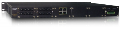 Moduowy zarzdzalny switch ethernetowy, 2 porty 10/100Base-TX z gniazdem RJ45, 4 sloty rozszerze 100M z moliwoci rozszerzenia do 18 portw, monta w szafie, synchronizacja zegara, temperatura pracy -40 do 85C