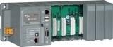 Kontroler wbudowany InduSoft, CPU Intel Strong ARM 206MHz, 32Mb Flash, 64Mb SRAM, 1x RS-232, 1x RS-485, 2x 10/100 BaseT, 1x VGA, 2x USB, 1x Compact Flash, 7x slotw rozszerze, Windows CE.NET