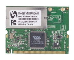 Modu rozszerze MiniPCI WLAN,  VIA VT6655 bezprzewodowy kontroler LAN