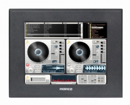 Komputer panelowy z ekranem dotykowym 6.4", AMD LX700 CPU, DDR 512MB, 1 x COM, 2 x LAN, 2 x USB, slot Compact Flash, wbudowany dysk twardy 60GB