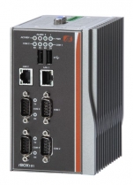 Fanless Embedded System, Intel Atom 1.1GHz, 4x RS232/422/485, 1x 100Base-tx, 1x 1000base-tx, 2x USB, 1x VGA, CF, SD, Wifi, 3G, wt, din-rail