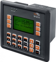 ViewPAC z wywietlaczem i klawiatur, MiniOS7, CPU 80186 80MHz, 1x RS-232, 1x RS-485, 1x RS-232/RS-485, 1x RJ-45 10/100 Base-TX, 64MB NAND Flash